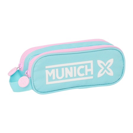 Trousse Fourre-Tout Double Munich Heaven Bleu ciel 21 x 8 x 6 cm: Plus de 300.000 produits de grandes marques en vente directe à