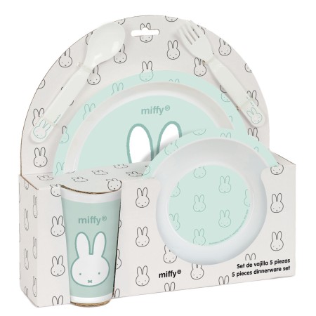 Set de vaisselle pour enfants Miffy Menta (5 Pièces): Plus de 300.000 produits de grandes marques en vente directe à prix usine 