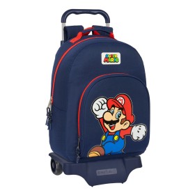 Cartable à roulettes Super Mario World Blue marine 32 x 42 x 15 cm: Plus de 300.000 produits de grandes marques en vente directe