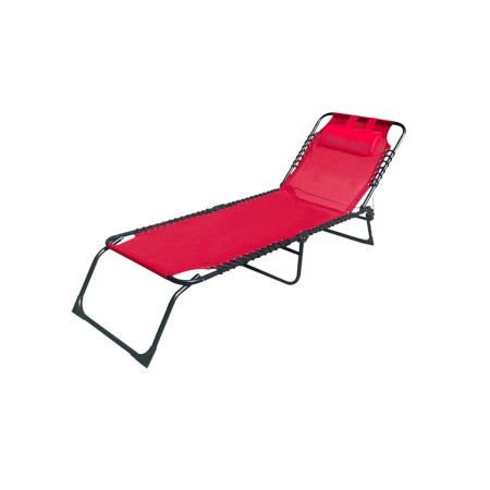 Chaise Longue Pliable Acier Avec Coussin Jardin et Piscine 190X58X27 cm Rouge 10000 Marbueno: Plus de 300.000 produits de grande