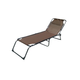 Marbueno Chaise Longue Pliable Acier avec Coussin Jardin et Piscine 190X58X27 cm Marron 10001: Plus de 300.000 produits de grand