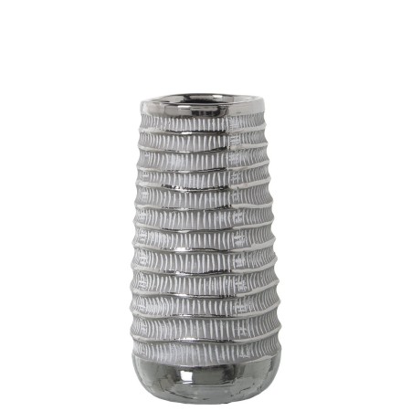 Vase Alexandra House Living Blanc Argenté Céramique 13 x 25 cm: Plus de 300.000 produits de grandes marques en vente directe à p