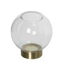 Vase Alexandra House Living Transparent Doré Verre 15 x 15 cm Bougeoir: Plus de 300.000 produits de grandes marques en vente dir