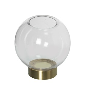 Vase Alexandra House Living Transparent Doré Verre 15 x 15 cm Bougeoir: Plus de 300.000 produits de grandes marques en vente dir