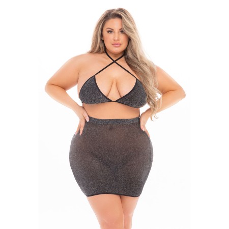 Ensemble de Lingerie Pink Lipstick Noir (XL): Plus de 300.000 produits de grandes marques en vente directe à prix usine sur cade
