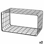 Support Inde Grille Noir 34 x 19 x 18 cm (2 Unités): Plus de 300.000 produits de grandes marques en vente directe à prix usine s