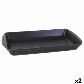 Plat à Gratin Inde Fonte Noir 50 x 30 x 6,5 cm (2 Unités): Plus de 300.000 produits de grandes marques en vente directe à prix u