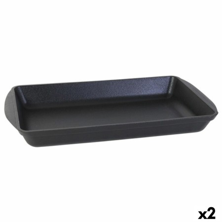 Plat à Gratin Inde Fonte Noir 50 x 30 x 6,5 cm (2 Unités): Plus de 300.000 produits de grandes marques en vente directe à prix u