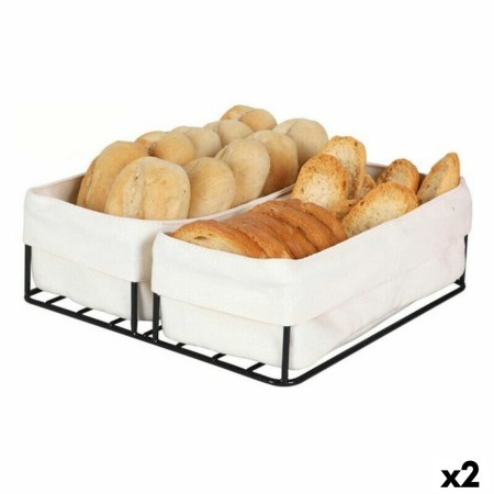Corbeille à Pain Viejo Valle 2 Paniers 100 % coton 24 x 23 x 7 cm (2 Unités): Plus de 300.000 produits de grandes marques en ven