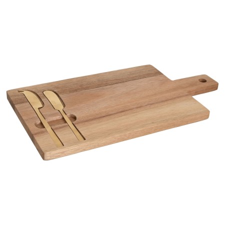 Planche à découper Home ESPRIT Acier inoxydable Acacia 38 x 20 x 1,5 cm (3 Pièces): Plus de 300.000 produits de grandes marques 