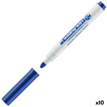 Marqueur pour tableau blanc Edding 661 Bleu (10 Unités): Plus de 300.000 produits de grandes marques en vente directe à prix usi