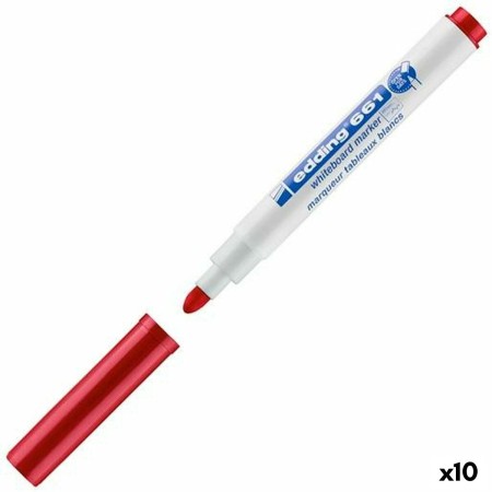 Marqueur pour tableau blanc Edding 661 Rouge Tableau blanc (10 Unités): Plus de 300.000 produits de grandes marques en vente dir