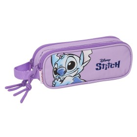 Trousse Fourre-Tout Double Stitch Sweet Bleu Lila 21 x 8 x 6 cm: Plus de 300.000 produits de grandes marques en vente directe à 