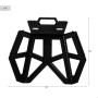 Tabouret Pliant Aktive 41 x 39 x 33 cm (4 Unités): Plus de 300.000 produits de grandes marques en vente directe à prix usine sur