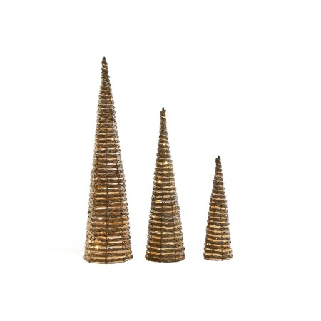 Décorations de Noël DKD Home Decor Blanc Naturel 20 x 20 x 80 cm (3 Pièces): Plus de 300.000 produits de grandes marques en vent