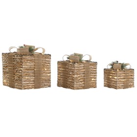 Décorations de Noël DKD Home Decor Naturel 25 x 25 x 25 cm (3 Pièces): Plus de 300.000 produits de grandes marques en vente dire