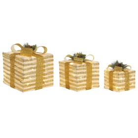 Décorations de Noël DKD Home Decor Blanc Rouge Doré 25 x 25 x 25 cm (3 Pièces): Plus de 300.000 produits de grandes marques en v