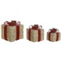 Décorations de Noël DKD Home Decor Blanc Rouge Doré 25 x 25 x 25 cm (3 Pièces): Plus de 300.000 produits de grandes marques en v