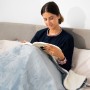 Couverture Chauffante Heklet InnovaGoods Blanc Gris 130 x 180 cm 160 W: Plus de 300.000 produits de grandes marques en vente dir