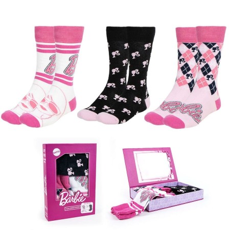 Chaussettes Barbie 3 paires (36-43): Plus de 300.000 produits de grandes marques en vente directe à prix usine sur cadeaufou.com