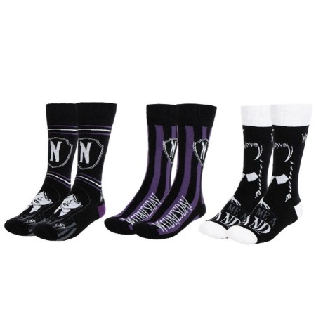 Chaussettes Wednesday 3 paires (36-43): Plus de 300.000 produits de grandes marques en vente directe à prix usine sur cadeaufou.