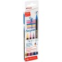 Ensemble de Marqueurs Edding 1340 Brush Multicouleur Paillettes Coffret 4 Pièces: Plus de 300.000 produits de grandes marques en