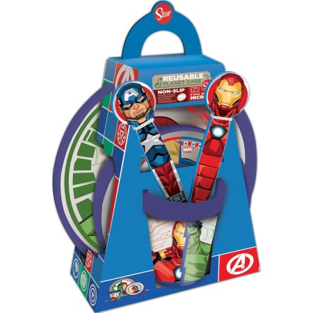 Ensemble Vaisselle pour Enfants The Avengers CZ11304 Plastique (5 Pièces): Plus de 300.000 produits de grandes marques en vente 
