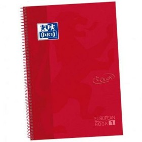 Cahier à Spirale Oxford Europeanbook 1 Write&Erase Rouge foncé A4+ 80 Volets Couvercle rigide: Plus de 300.000 produits de grand
