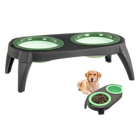 Mangeoire pour chiens Caison Silicone 39 x 21 x 13 cm Double: Plus de 300.000 produits de grandes marques en vente directe à pri