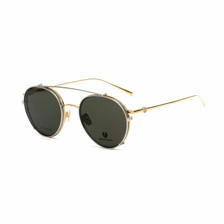Monture de Lunettes + Lunettes de Soleil Belstaff JAGGED-CLIP-ON-DORADO-GRIS Ø 53 mm Clip On: Plus de 300.000 produits de grande