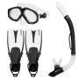 Lunettes de Plongée avec Tube et Palmes AquaSport Noir Adultes (2 Unités): Plus de 300.000 produits de grandes marques en vente 