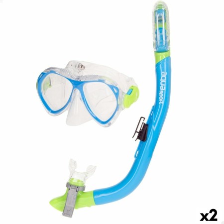 Masque de Plongée avec Tube pour Enfants AquaSport Bleu (2 Unités): Plus de 300.000 produits de grandes marques en vente directe