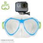 Masque de Plongée avec Tube pour Enfants AquaSport Bleu (2 Unités): Plus de 300.000 produits de grandes marques en vente directe