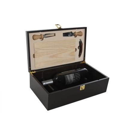 Set d'Accessoires pour Vin Home ESPRIT Brun foncé Bois MDF 36 x 21 x 12 cm: Plus de 300.000 produits de grandes marques en vente
