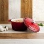 Casserole avec Couvercle Bidasoa Fierro Rouge Ø 24 cm 3,7 L (2 Unités): Plus de 300.000 produits de grandes marques en vente dir