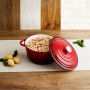 Casserole avec Couvercle Bidasoa Fierro Rouge Ø 24 cm 3,7 L (2 Unités): Plus de 300.000 produits de grandes marques en vente dir