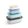 Ensemble de Boîtes à Lunch Bidasoa Mia Multicouleur Plastique Sans BPA 380 ml 850 ml 1,6 L 2,85 L (4 Unités): Plus de 300.000 pr