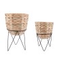 Pot de fleurs avec support Vinthera Moa Beige Métal Jacinthe d'eau 20 x 30 cm 25 x 40 cm 2 Pièces: Plus de 300.000 produits de g