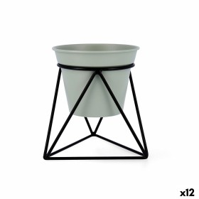 Pot de fleurs avec support Vinthera Moa Vert Métal 14,5 x 12,5 x 15 cm (12 Unités): Plus de 300.000 produits de grandes marques 