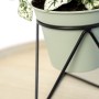 Pot de fleurs avec support Vinthera Moa Vert Métal 14,5 x 12,5 x 15 cm (12 Unités): Plus de 300.000 produits de grandes marques 