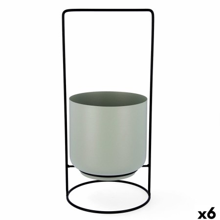 Pot de fleurs avec support Vinthera Moa Vert Métal 18 x 18 x 39 cm (6 Unités): Plus de 300.000 produits de grandes marques en ve