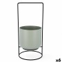 Pot de fleurs avec support Vinthera Moa Vert Métal 18 x 18 x 39 cm (6 Unités): Plus de 300.000 produits de grandes marques en ve
