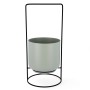 Pot de fleurs avec support Vinthera Moa Vert Métal 18 x 18 x 39 cm (6 Unités): Plus de 300.000 produits de grandes marques en ve