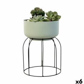 Pot de fleurs avec support Vinthera Moa Vert Métal 20 x 20 x 30 cm (6 Unités): Plus de 300.000 produits de grandes marques en ve