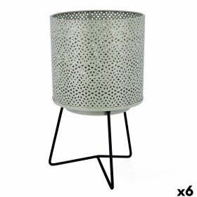 Pot de fleurs avec support Vinthera Moa Vert Métal 17 x 17 x 29,5 cm (6 Unités): Plus de 300.000 produits de grandes marques en 