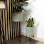 Pot de fleurs avec support Vinthera Moa Vert Métal 22 x 22 x 58 cm (4 Unités): Plus de 300.000 produits de grandes marques en ve