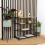 Pot de fleurs avec support Vinthera Moa Vert Métal 22 x 22 x 58 cm (4 Unités): Plus de 300.000 produits de grandes marques en ve
