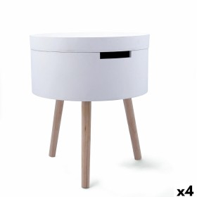 Table d'appoint Vinthera Moa Blanc Beige 38 x 43 cm (4 Unités): Plus de 300.000 produits de grandes marques en vente directe à p