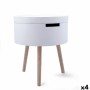 Table d'appoint Vinthera Moa Blanc Beige 38 x 43 cm (4 Unités): Plus de 300.000 produits de grandes marques en vente directe à p