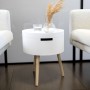Table d'appoint Vinthera Moa Blanc Beige 38 x 43 cm (4 Unités): Plus de 300.000 produits de grandes marques en vente directe à p